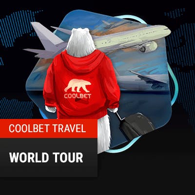 Coolbet promosjonsbilde som viser ulike bonusmuligheter