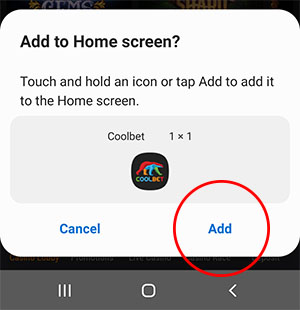 Coolbet App Interface